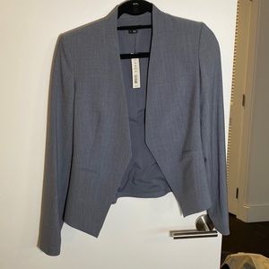 Theory blazer suit jacket NWT size 0 denim melange
